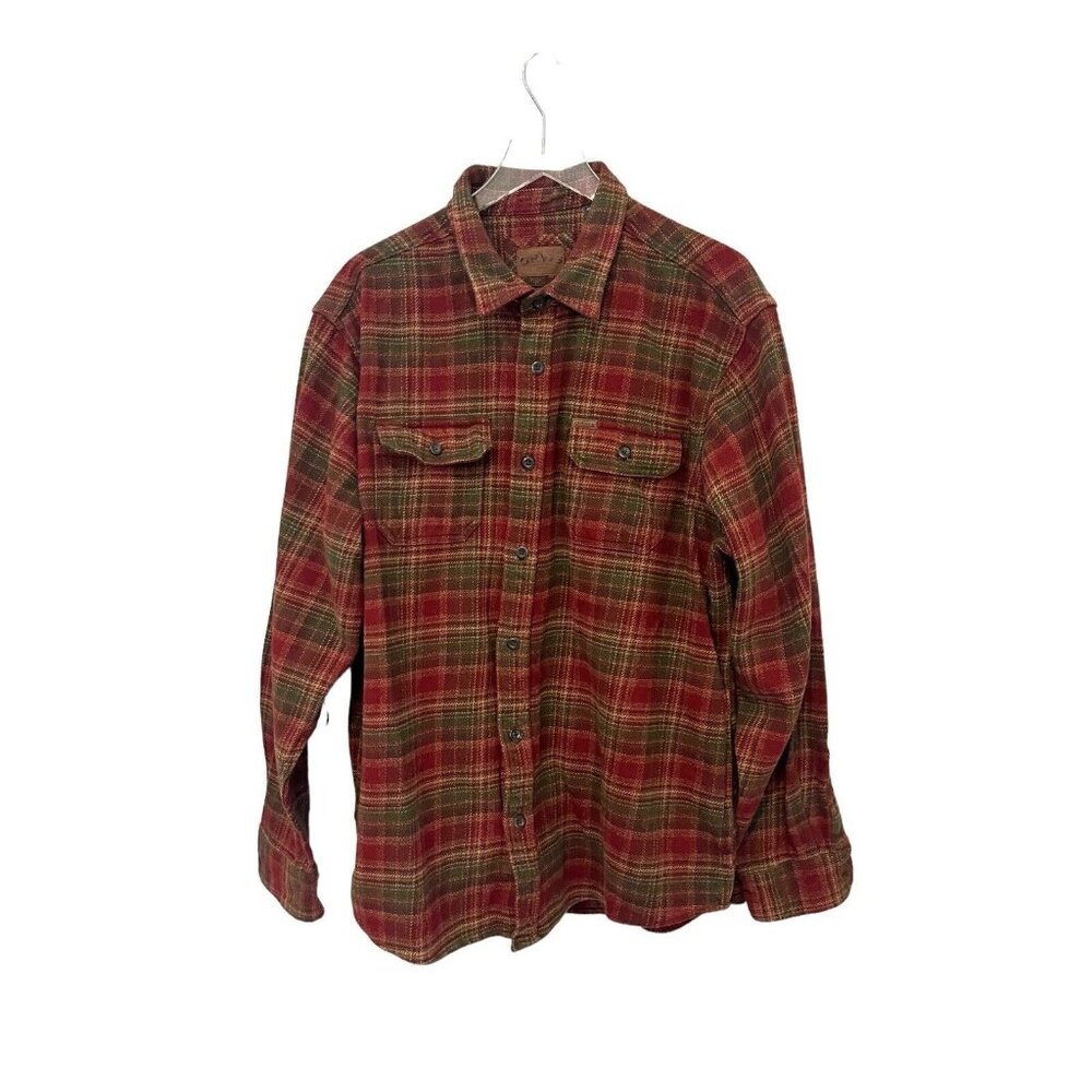 Vintage Orvis Mens XXLarge Heavyweight Double Lined Pocket Flannel Button Shirt